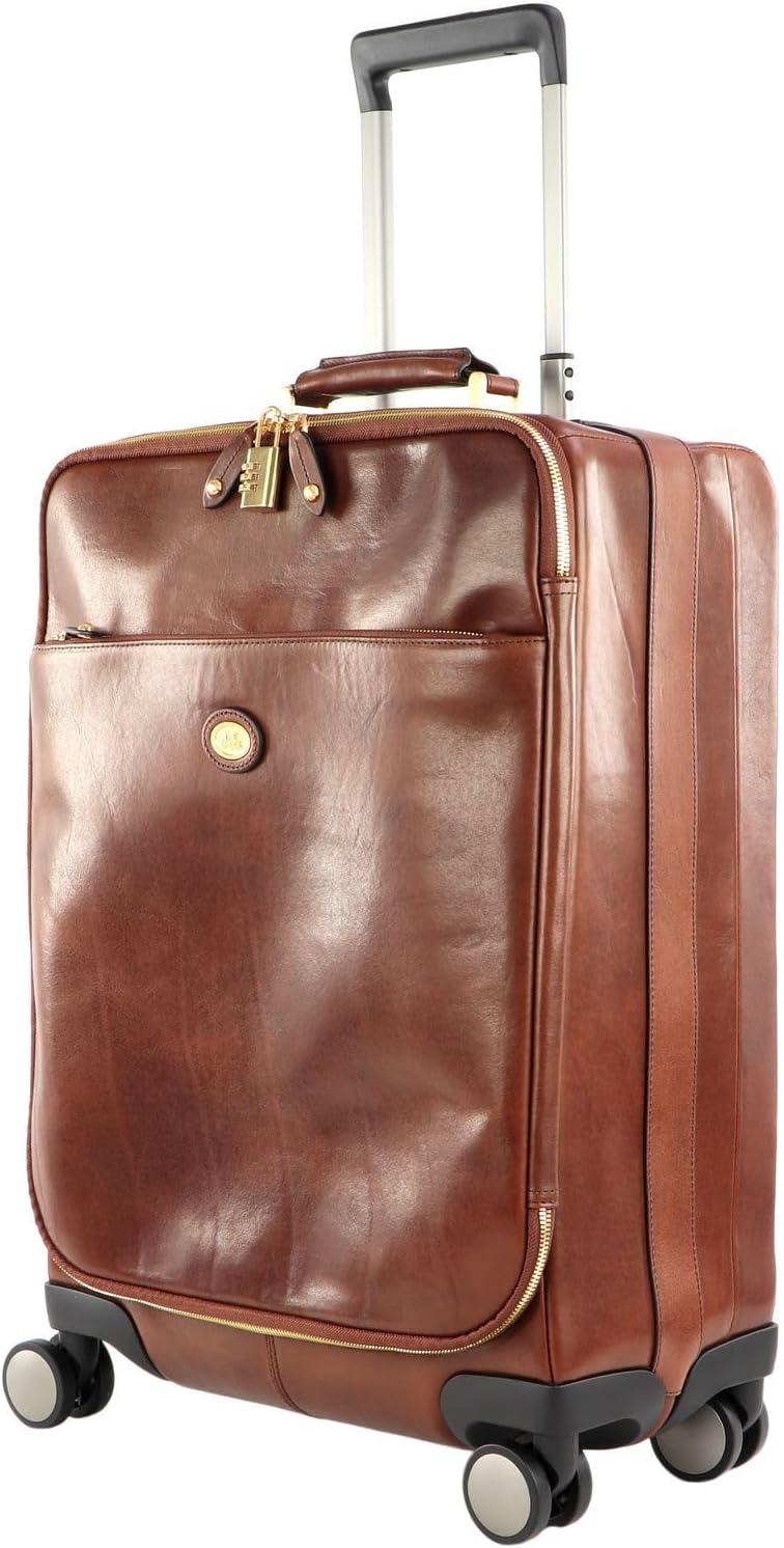 The Bridge Viaggio 4-Rollen Kabinentrolley Leder 53 cm