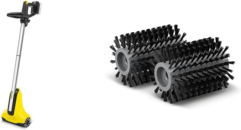 Kärcher Akku-Terrassenreiniger PCL 3-18, ca. 20 m² Flächenleistung pro Akku-Ladung, 2 Bürstenwalzen