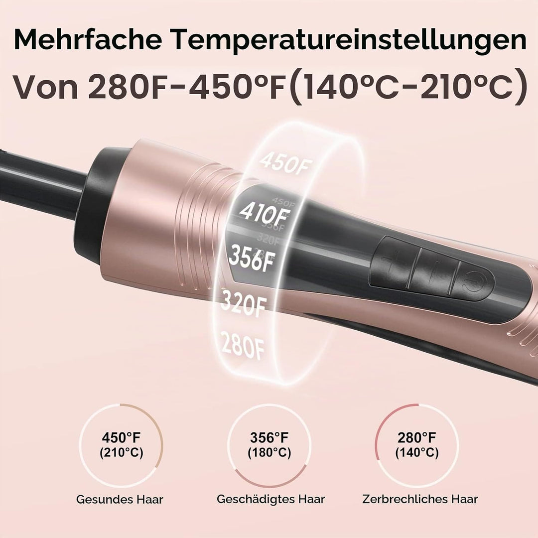Terviiix Elektrischer Heisskamm Haarglätter Bürste für Perücken, Glätteisen Bartglätter für Afro Haa