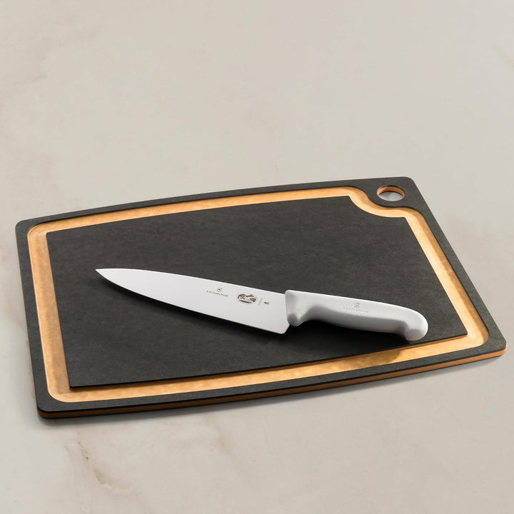 Victorinox Fibrox Kochmesser, Breites Universalmesser für Fleisch, Fisch, Gemüse und Kräuter, 20 cm,