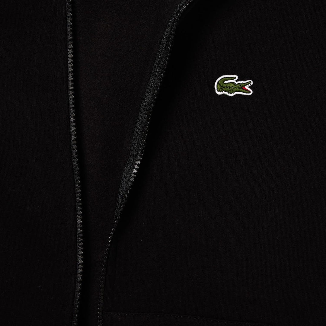 Lacoste Herren Sweatjacke SH9626 XS Schwarz, XS Schwarz