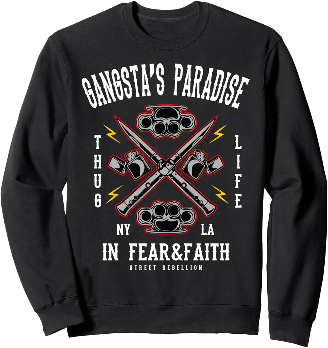Gangstas Paradise Vintage Hip Hop T-Shirt Rap Musik Geschenk Sweatshirt