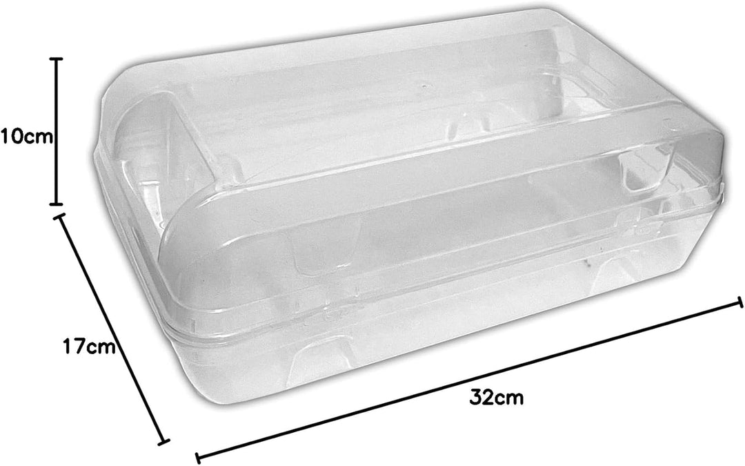 HAC24 12x Schuhbox Transparent Stapelbar 32x17x10 cm Schuhe Aufbewahrungsbox Schuhorganizer Box
