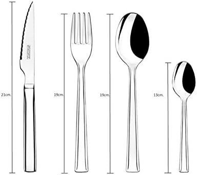Monix Europa - 24 Stück aus Edelstahl 18 / c mit Steakmesser bedeckt. Kotelettstränge Set 24 piezas,
