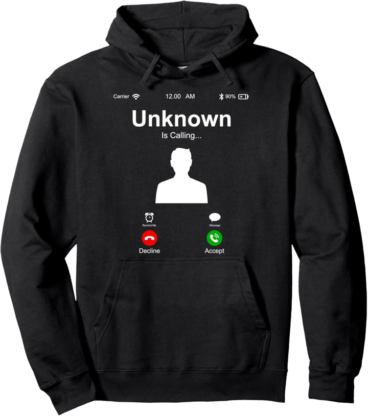 Unknown Is Calling Anonymous Novelty Graphic Cool Designs Pullover Hoodie