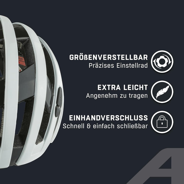Alpina Ravel Helm weiss white gloss 51-56 cm, white gloss 51-56 cm