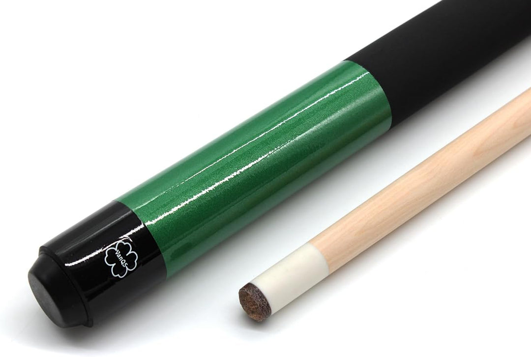 Billard Zubehör Billardqueue Pool Queue Element, 2-teilig, 146 cm, 18 oz Grün, Grün