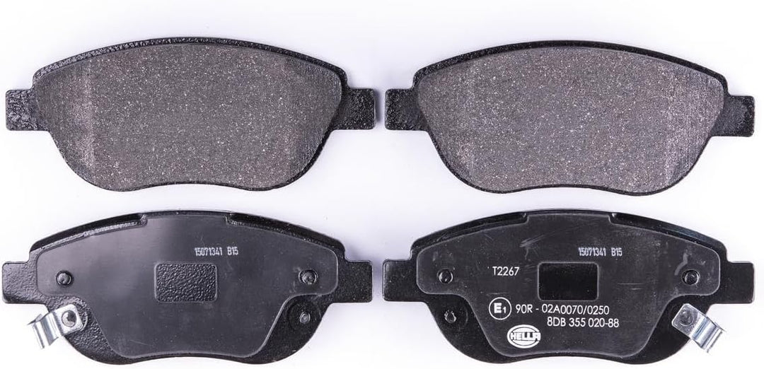 HELLA PAGID 8DB 355 020-881 Bremsbelagsatz - T2267 - Dicke/Stärke: 19.4mm - Bremssystem: Bosch - mit