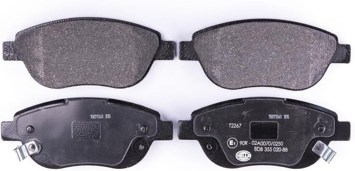 HELLA PAGID 8DB 355 020-881 Bremsbelagsatz - T2267 - Dicke/Stärke: 19.4mm - Bremssystem: Bosch - mit