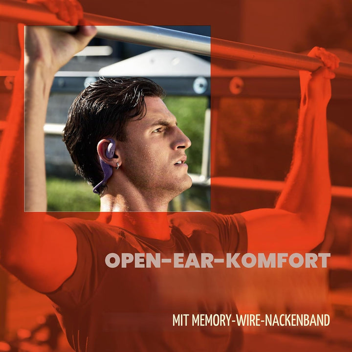 JBL Endurance Pace Open-Ear-Sport-Kopfhörer mit Bluetooth, 10 h Akkulaufzeit, Leichter Titan-Memory-