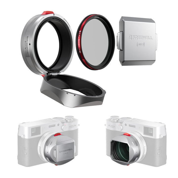 Freewell The Real Gegenlichtblende - Hybrid CPL/Mist Filter, Flipable, Touchless Filterbetrieb für F
