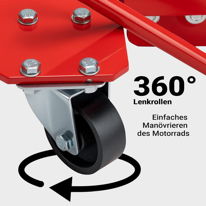 Rangierschiene Motorrad bis 250 kg Rangierhilfe Rangierheber Rangierplatte