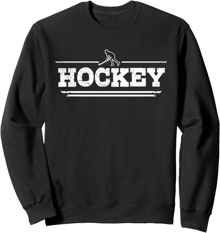 Distressed Look Hockey Geschenk für Hockeyspieler Sweatshirt