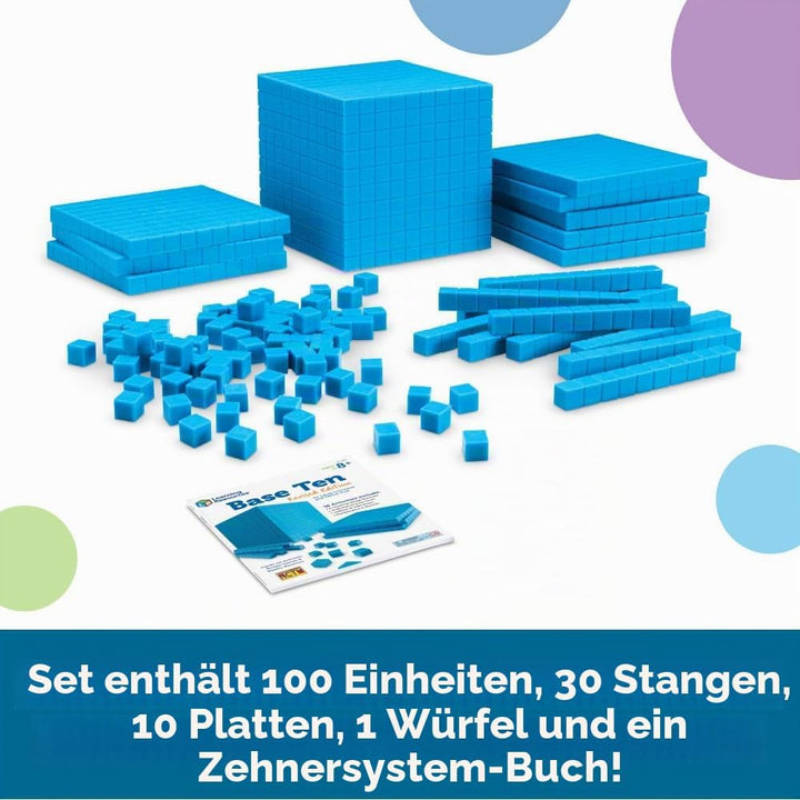 Learning Resources Zehnersystem Anfänger-Set aus genutetem Kunststoff Original, Original