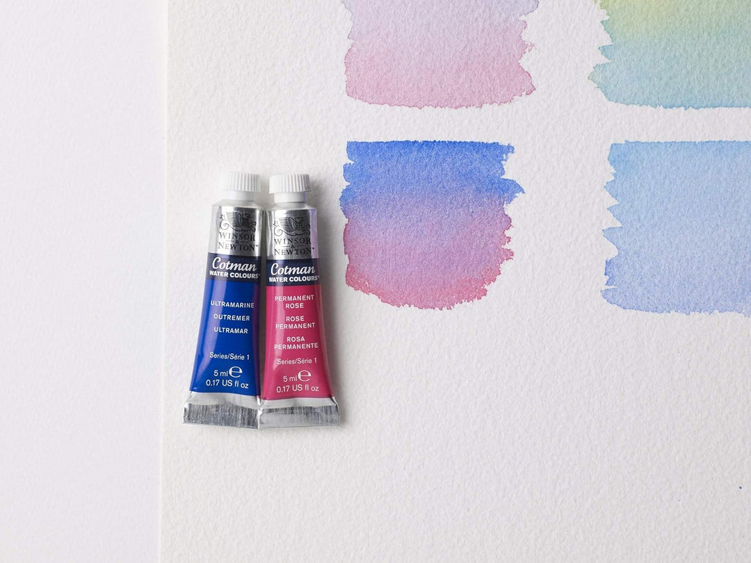 Winsor & Newton 390665 Cotman Aquarellfarbenset, ausgezeichnete Transparenz, Farbkraft und Verarbeit
