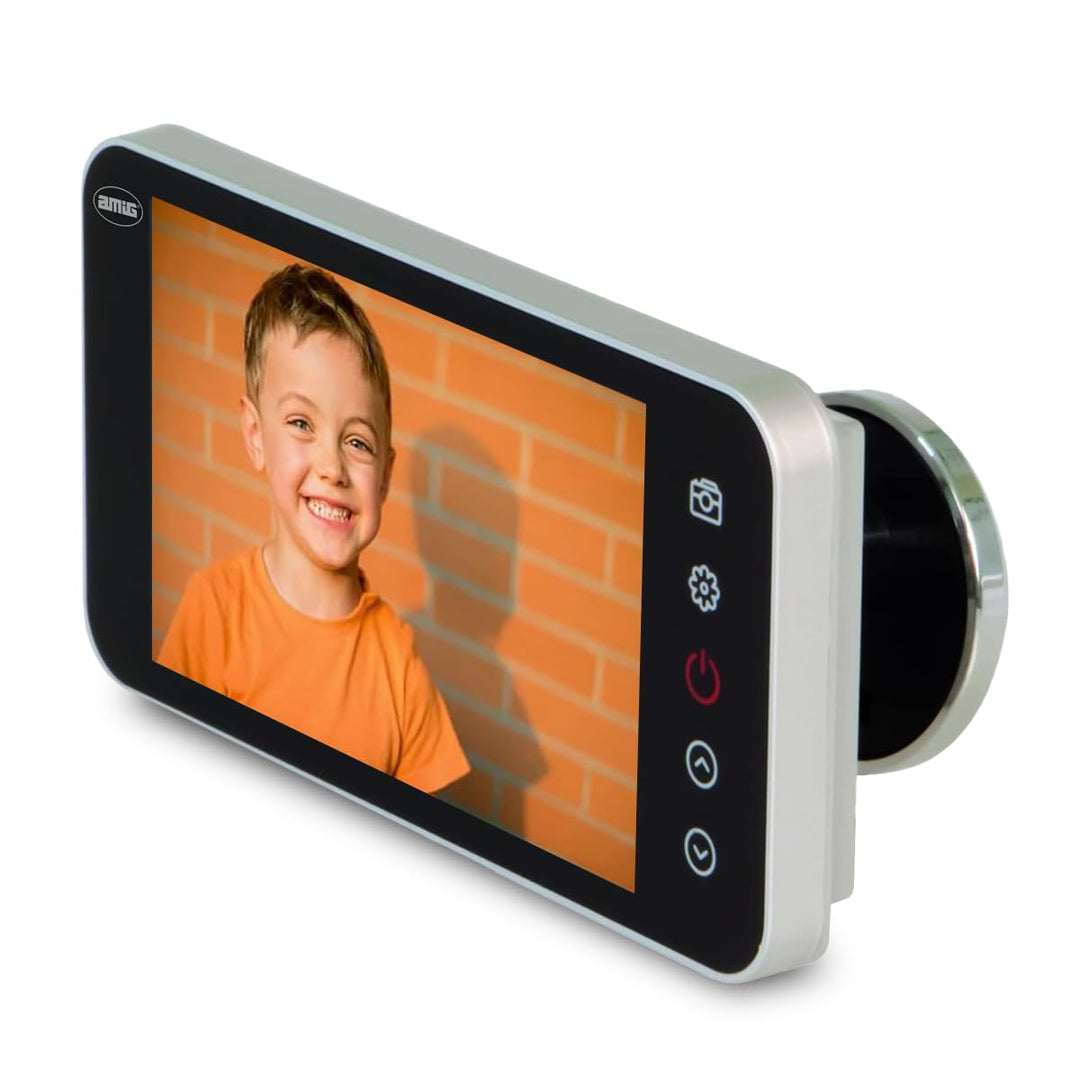 Amig - Digitaler Türspion mit 4'' LCD-Display | Video-Kamera-Spion | Einfache Installation und Verwe
