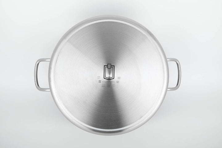 METRO Professional Fleischtopf HS-SPD24, Edelstahl, Ø 24 cm, 6.5 L, Höhe: 25 cm, Induktion, Ofenfest