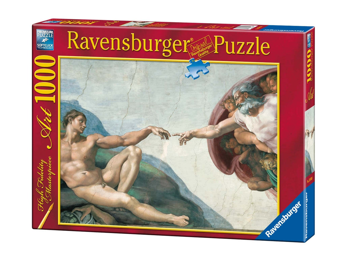 Ravensburger - Michelangelo - Die Erschaffung des Adam, 1000 Teile Puzzle