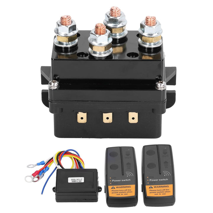 Yctze Elektrische Windensteuerung Windenrelais DC500A 12V Kabelloses Winden-Fernbedienungs-Kit Winde