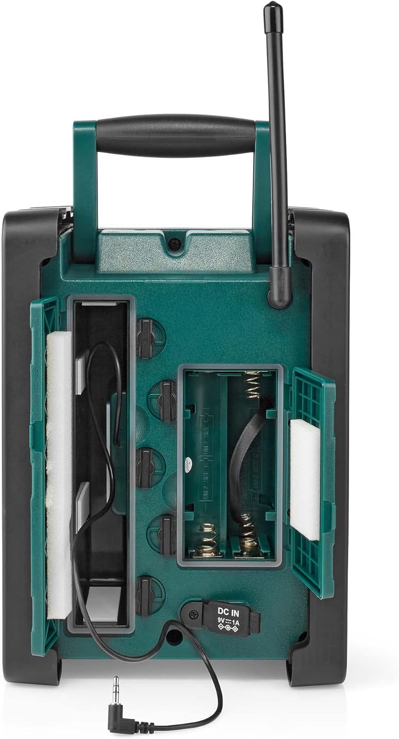 Nedis DAB + Radio | Tisch Ausführumg | DAB+ / FM | 2.2" | Scharz-weiss Monitor | Batteriebetrieben/N