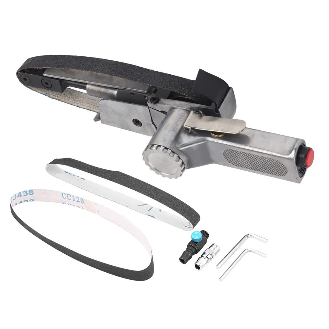 20mm Pneumatischer Bandschleifer, Luftbandschleifer Polierer Schleifmaschine Werkzeugmetall