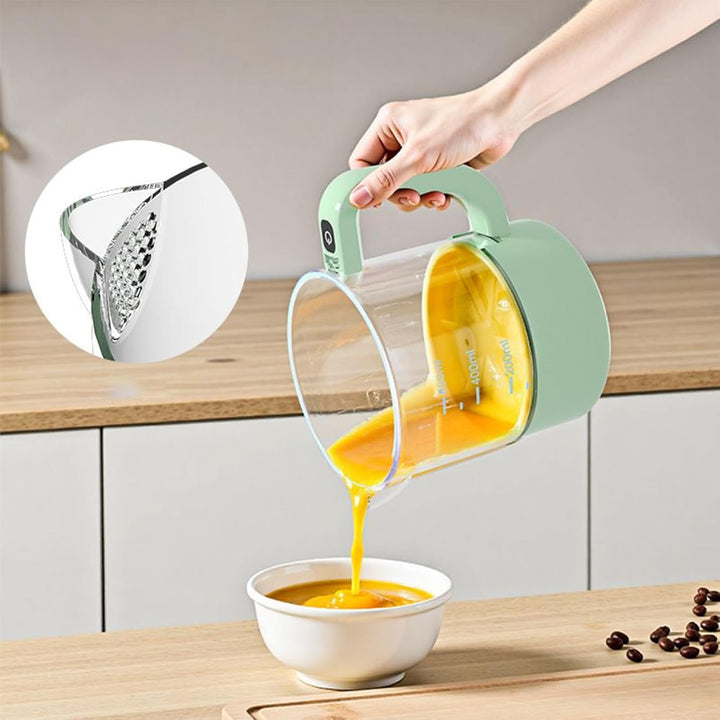 Handgehaltener Eierquirl,Kabelloser Lebensmittelmixer - Wiederaufladbarer Handmixer Filterplatte,Für