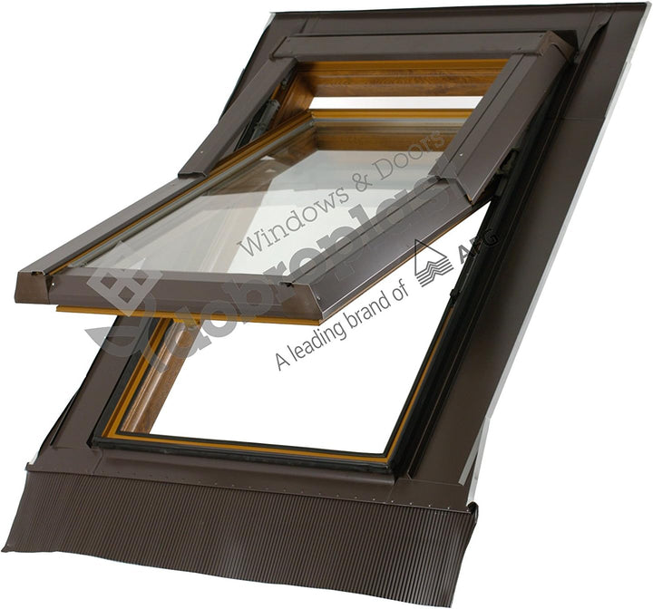 AFG Skylight Premium Dachfenster PVC 78 x 98 mit Eindeckrahmen Dachflächenfenster Schwingfenster