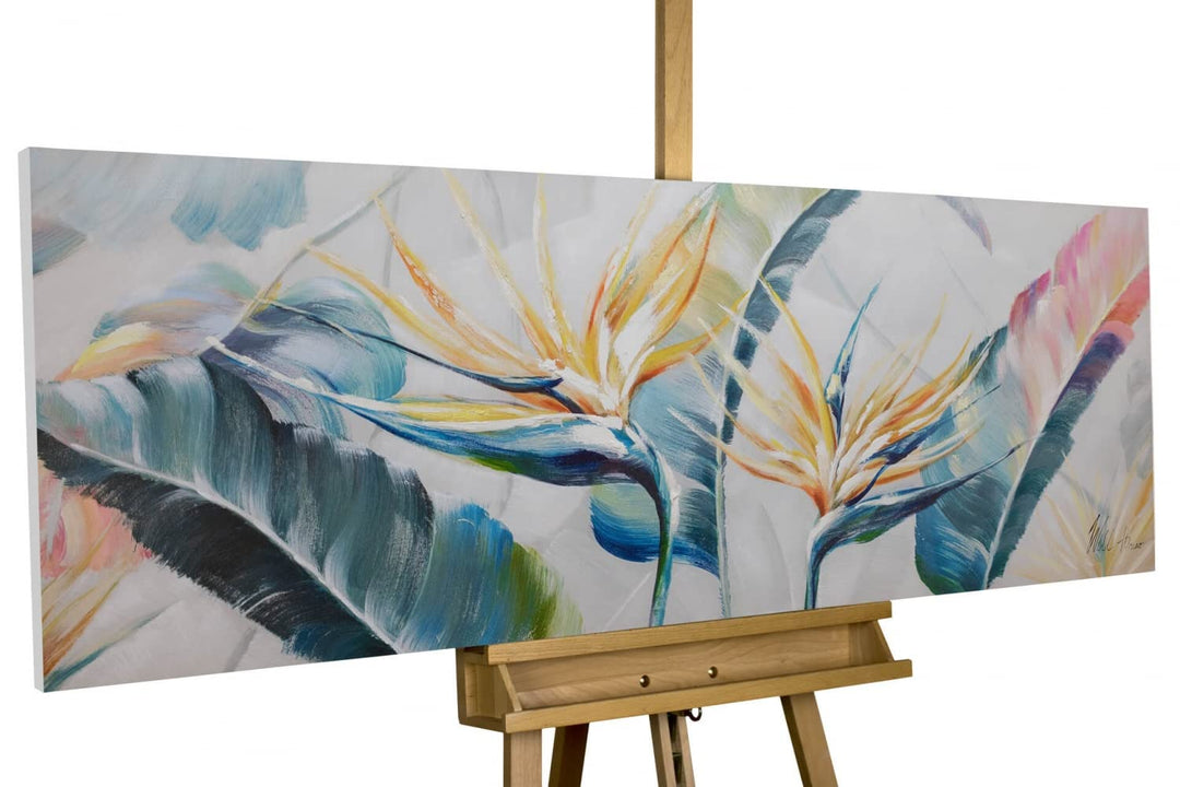 KunstLoft Leinwandbild | 100% HANDGEMALT | 150x50cm | Gemälde &