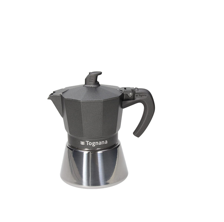 Tognana Ultra Class Induction Mokkakocher, 3 Tassen, Grau 3 tazze Grau, 3 tazze Grau