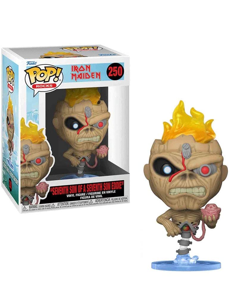 Funko Pop! Rocks: Iron Maiden - Skeleton Eddie - Seventh Son Of Seventh Son - Vinyl-Sammelfigur - Ge
