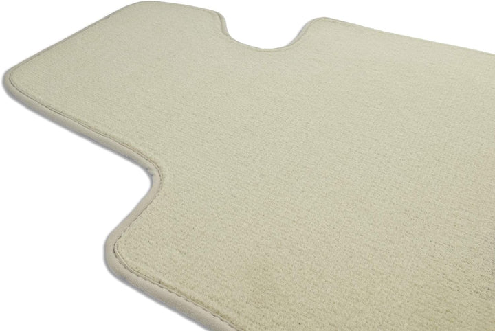 Beige Velour Fussmatten Satz für BMW 5 F10 / F11 (2010-2013) - Premium Qualität - 4-teilig - Passgen