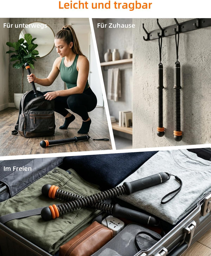 Battle Ropes, robuste, seillose Battle Ropes für Fitnessstudio und Zuhause | Gewichtete Trainingssei