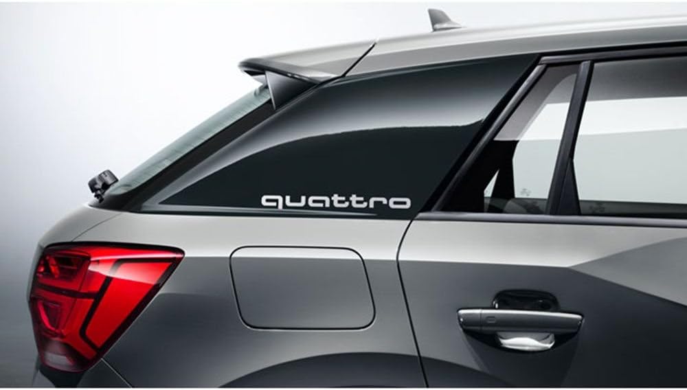 Audi Original Q2 C-Blade Dekorfolie Set Quattro Exterieur Schriftzug Florettsilber 81A064317 Z7G