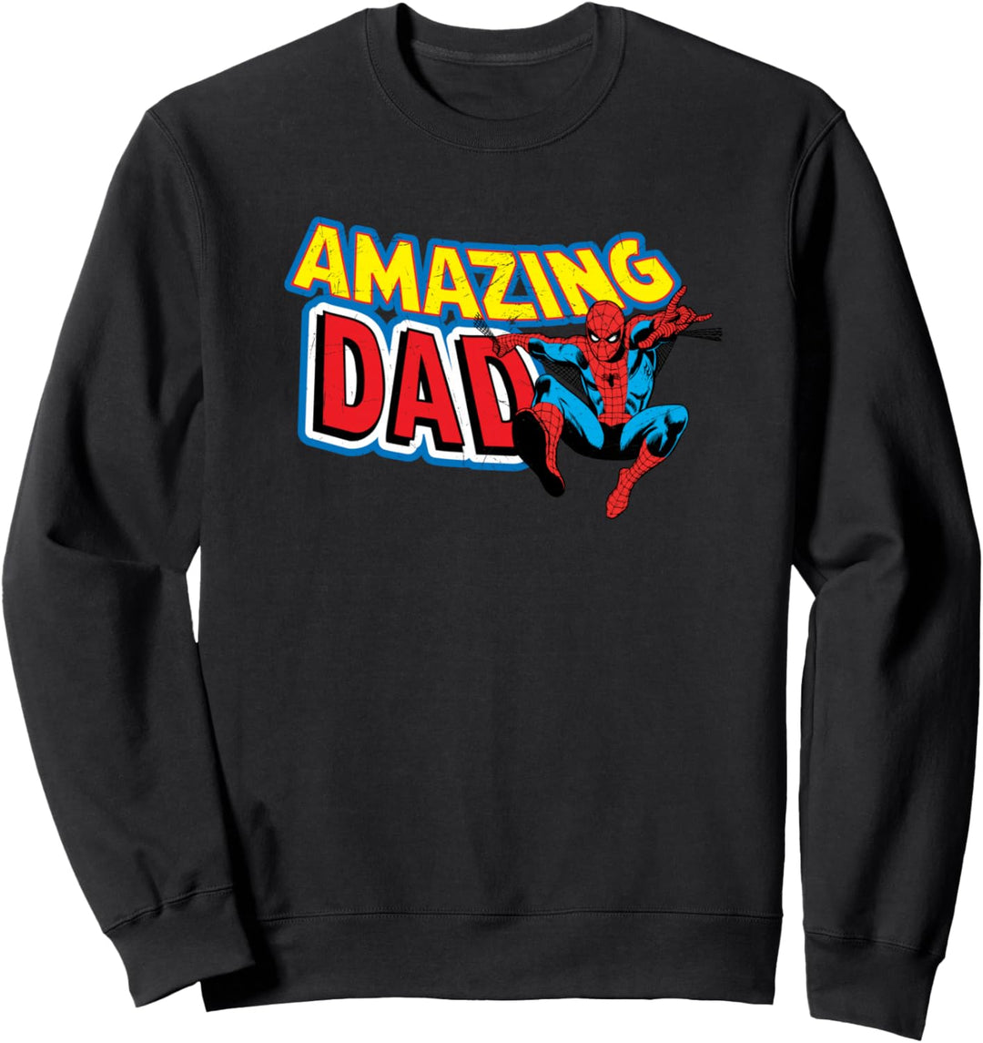 Marvel Spider-Man Amazing Dad Comic Book Men's Sweatshirt