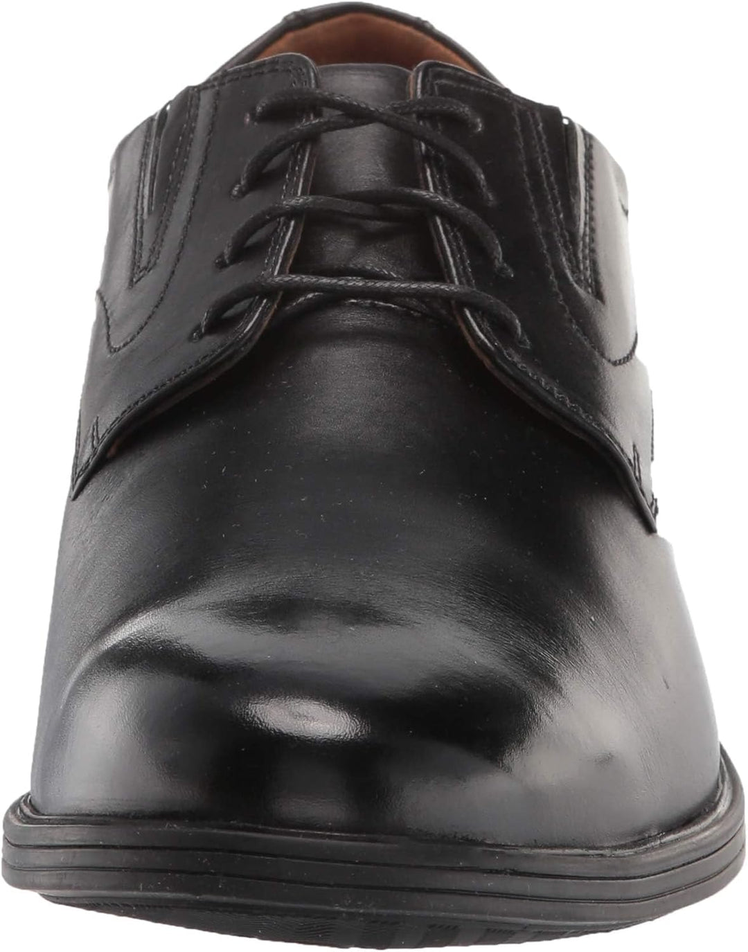 Clarks Whiddon Plain Toe Schnürhalbschuh für Herren, Oxford 39.5 EU Schwarzes Leder, 39.5 EU Schwarz