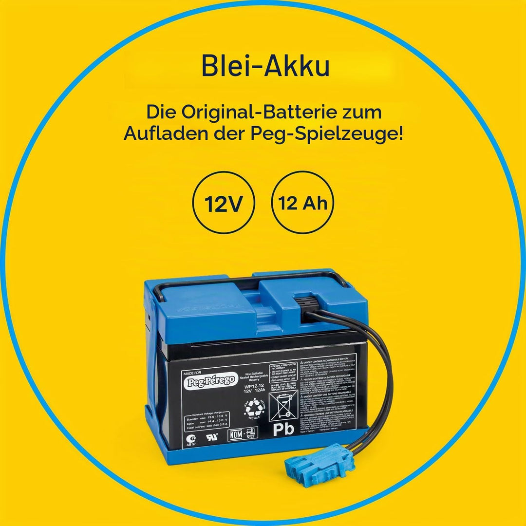 Peg Perego KB0036 - Batterie, 12 V 12 V, 12 Ah 12 V, 12 Ah