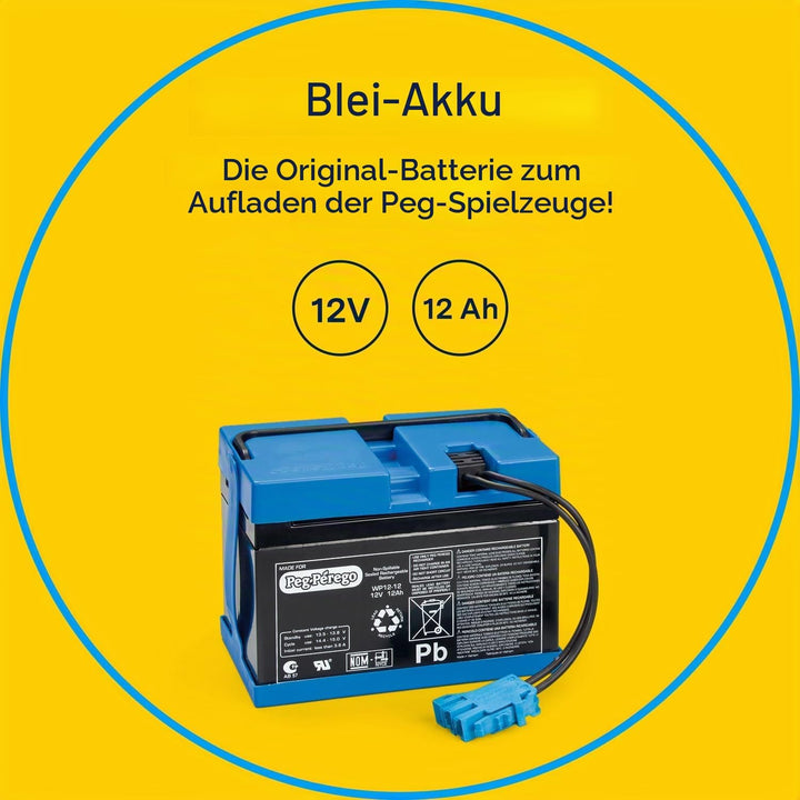Peg Perego KB0036 - Batterie, 12 V 12 V, 12 Ah 12 V, 12 Ah