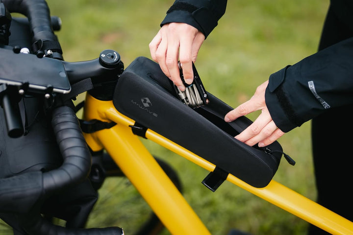 Oberrohrtasche für Fahrrad, 100% wasserdicht, TPU, Bikepacking, ROUGH RIDE II TOP L von M-WAVE