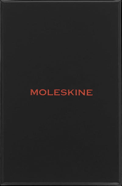 Moleskine Shine Notizbuch, Made in Italy Stoffeinband von Mantero, mit weissen Seiten und elastische