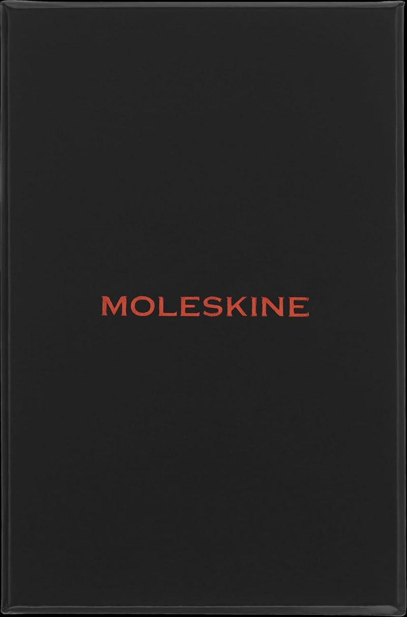 Moleskine Shine Notizbuch, Made in Italy Stoffeinband von Mantero, mit weissen Seiten und elastische