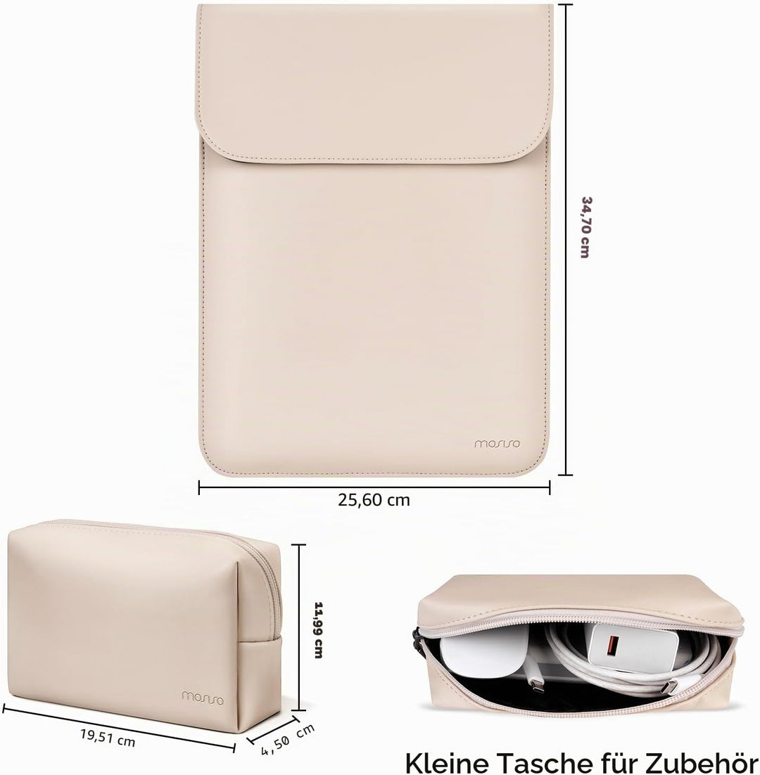 MOSISO Laptop Hülle Kompatibel mit MacBook Air 13 Zoll M2 A2681 M1 A2337 A2179 A1932 2023-2018/Pro 1