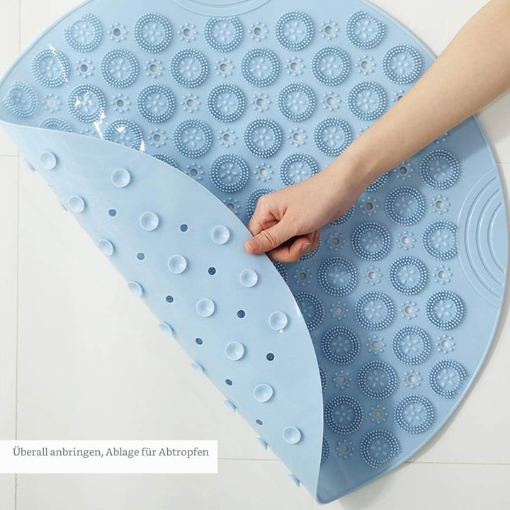 Duschmatte, Rund Duscheinlage, PVC Badezimmermatte, rutschfest Duschwanneneinlage mit Saugnäpfe, Dus