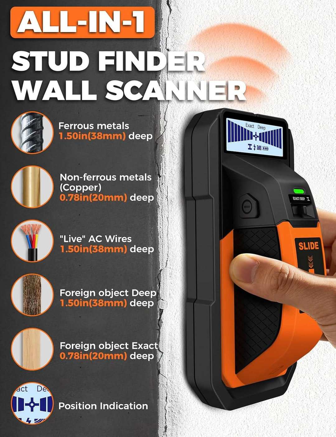 All-in-One Balkenfinder &amp; Wandscanner POROMETISTO DSF05
