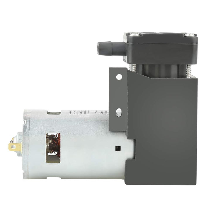 Vakuumpumpe, DC12V 42W Mini-Ölfreie Vakuumpumpe -85KPa Durchfluss 40L / min, Mini-Luftpumpenmotor