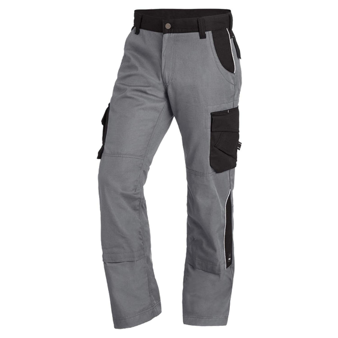 FHB Premium Bundhose Twill 300, 1 Stück, 52, grau / schwarz, 35-130430-1120-52, 52