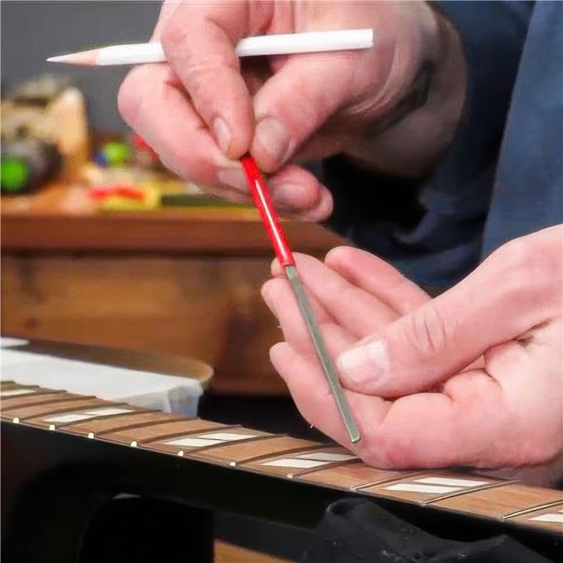 StewMac Fret End Dressing File (1175) Abrichtfeile für Gitarrenbünde zum Abrunden, Formen und Entgra
