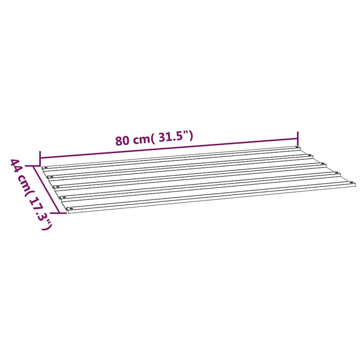 vidaXL Dachplatten 12 Stk., Trapezblech Wellblech, Dachblech Profilblech für Gerätehaus, Metallblech