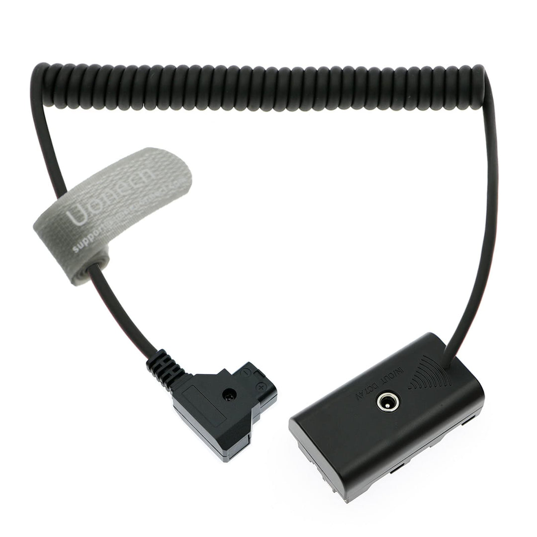 Uonecn D-Tap zu NP F550 Dummy Batterie Spulenkabel Stromkabel Adapter Kompatibel für Sony NP F550|F5