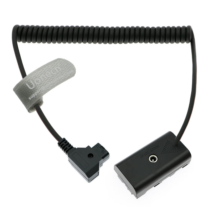 Uonecn D-Tap zu NP F550 Dummy Batterie Spulenkabel Stromkabel Adapter Kompatibel für Sony NP F550|F5