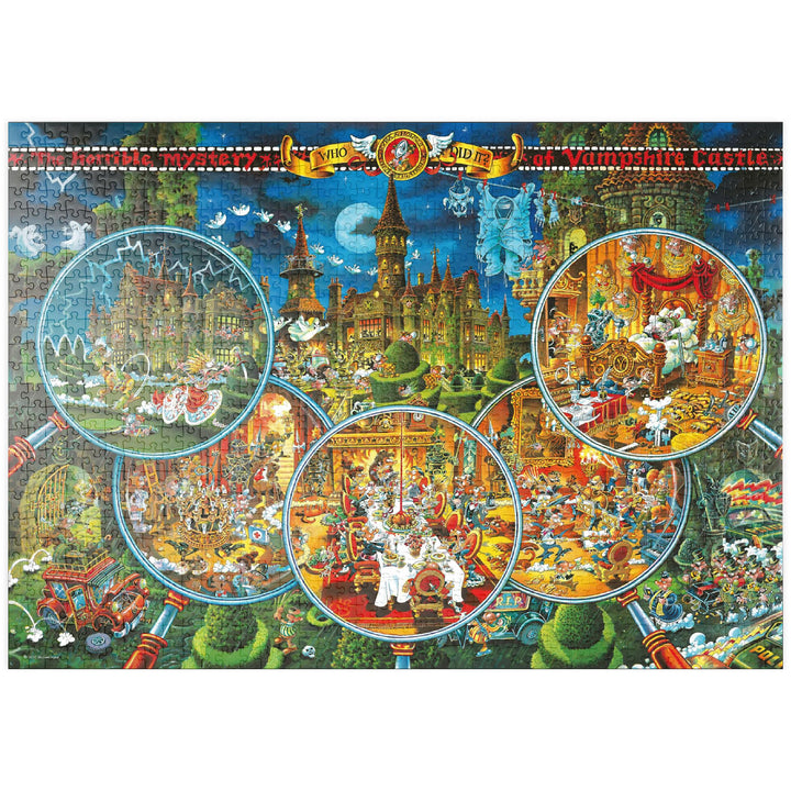 Crime Scene - Michael Ryba - Cartoon Classics - Premium 1000 Teile Puzzle - MyPuzzle Sonderkollektio